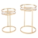 Set Of 2 Nesting Tables Gold - ZUO2559