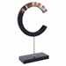 C-Shape With Marble Stand Black - ZUO2628