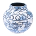 Ree Small Vase Blue & White - ZUO3340
