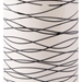 Stripes Short Vase Black & Ivory - ZUO3560