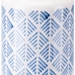 Zig Zag Vase Small Steel Blue And White - ZUO3606