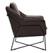 Lincoln Lounge Chair Brown - ZUO3986