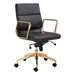 Scientist Low Back Office Chair Blk & Gd - ZUO4097