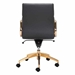 Scientist Low Back Office Chair Blk & Gd - ZUO4097