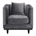 Garland Arm Chair Gray Velvet - ZUO4118