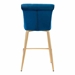 Niles Counter Chair Blue Velvet - ZUO4183