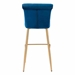 Niles Bar Chair Blue Velvet - ZUO4185