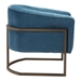 Lyric Occasional Chair Blue Velvet - ZUO4194