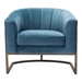Lyric Occasional Chair Blue Velvet - ZUO4194