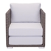 Coronado Arm Chair Cocoa & Light Gray - ZUO4467