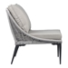 Tahiti Lounge Chair Black & Dark Gray - ZUO4495