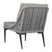 Tahiti Lounge Chair Black & Dark Gray - ZUO4495