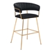 Hanna Bar Chair Black Velvet - ZUO4570