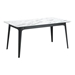 Caden Dining Table Stone & Black - ZUO4578