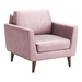 Mirabelle Arm Chair Pink Velvet - ZUO4622