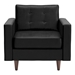 PolyurethaneArm Chair Black Velvet - ZUO4636