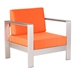 Cosmopolitan Arm Chair Cushion Orange - ZUO4758