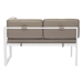 Golden Beach Chaise Rhf White & Taupe - ZUO4769