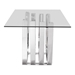 Fan Dining Table Chrome - ZUO4803