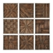 Bryndle Rustic Wooden Squares Set of 9 - UTT1029