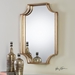 Lindee Gold Wall Mirror - UTT1193