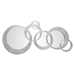 Odiana Silver Rings Modern Mirror - UTT1221