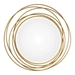 Whirlwind Gold Round Mirror - UTT1229