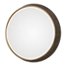 Sturdivant Antiqued Gold Round Mirror - UTT1237
