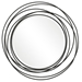Whirlwind Black Round Mirror - UTT1356