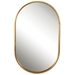 Varina Minimalist Gold Oval Mirror - UTT1381