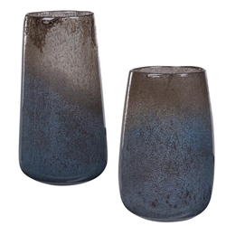 Ione Seeded Glass Vases Set of 2 