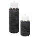 Strathmore Stone Gray Candleholders Set of 2 - UTT1600
