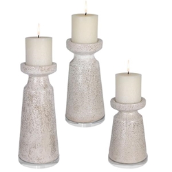 Kyan Ceramic Candleholders Set of 3 