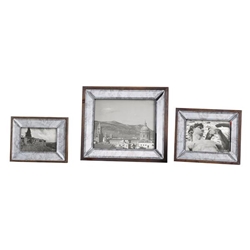 Daria Antique Mirror Photo Frames Set of 3 