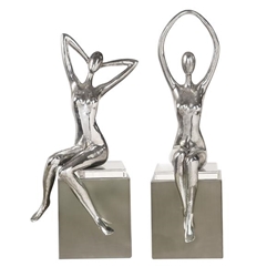 Jaylene Silver Sculptures Set of 2 