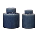 Saniya Blue Containers Set of 2 - UTT1720
