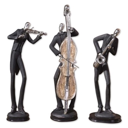 Musicians Decorative Figurines Set of 3 