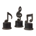 Music Notes Metal Figurines Set of 3 - UTT1729
