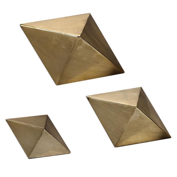 Rhombus Champagne Accents Set of 3 