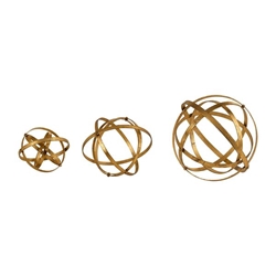 Stetson Gold Spheres Set of 3 