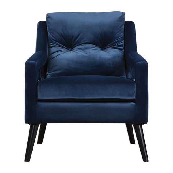 OBrien Blue Velvet Armchair 