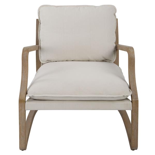 Melora Solid Oak Accent Chair 