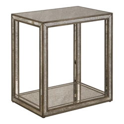 Julie Mirrored End Table 