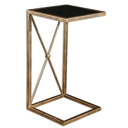 Zafina Gold Accent Table 