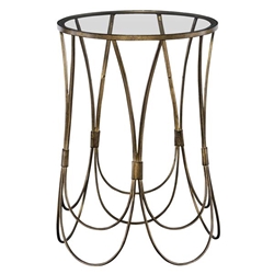 Kalindra Gold Accent Table 