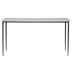 Nightfall White Marble Console Table 