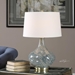 Celinda Blue Gray Glass Lamp - UTT2496