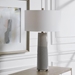 Abdel Gray Glaze Table Lamp - UTT2581