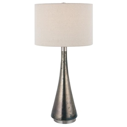 Contour Metallic Glass Table Lamp 