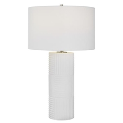 Patchwork White Table Lamp 